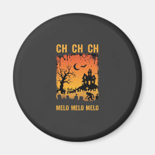 Halloween-Hexe Spukhaus Silhouette Kunst_1 Magnet
