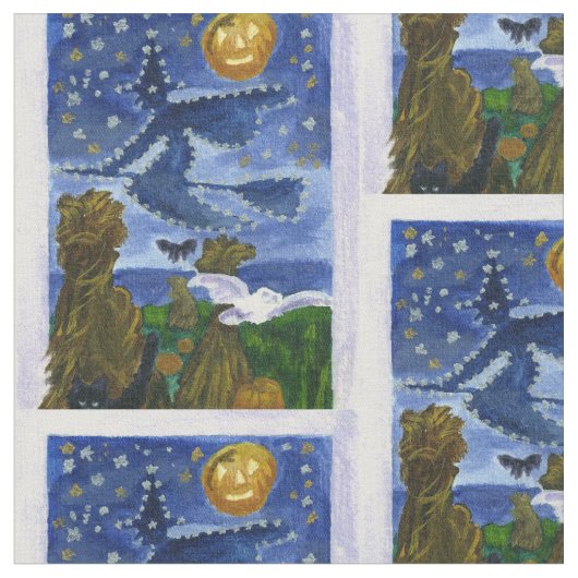 Halloween-Hexe Stoff (Nahaufnahme)