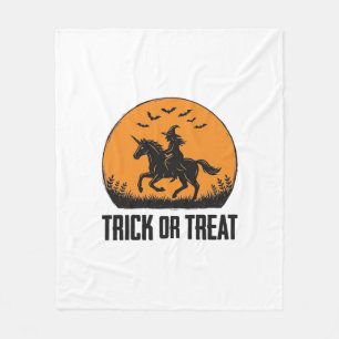 Halloween Hexe Süßigkeiten Oder Saures Vintage Mon Fleecedecke