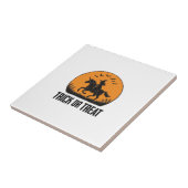 Halloween Hexe Süßigkeiten Oder Saures Vintage Mon Fliese (Seite)