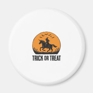Halloween Hexe Süßigkeiten Oder Saures Vintage Mon Magnet