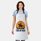 Halloween Hexe Süßigkeiten Oder Saures Vintage Mon Schürze (Getragen)
