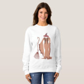 Halloween Hexe Sweatshirt (Vorne ganz)