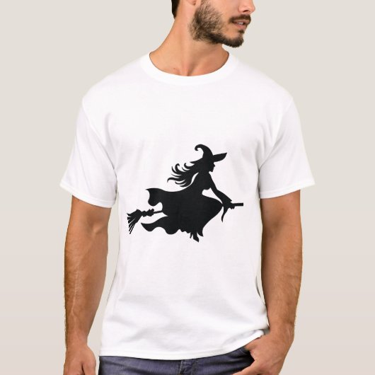 Halloween-Hexe T-Shirt (Vorderseite)