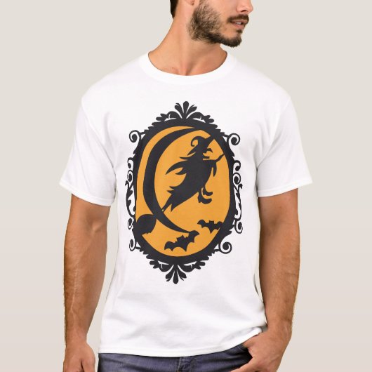 Halloween-Hexe T-Shirt (Vorderseite)
