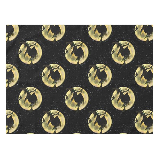 Halloween Hexe Tischdecke (Vorderseite (Horizontal))