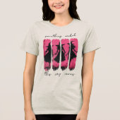 Halloween Hexe Tri-Blend Shirt (Vorderseite)