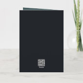 Halloween Hexe Tuxedo Katze auf einem Kürbis Karte (Rückseite)