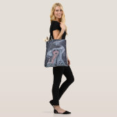Halloween-Hexe und Eule Tasche (Am Model)