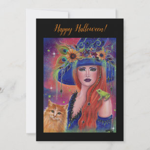 Halloween Hexe und Frosch von Renee Lavoie Save The Date