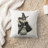 Halloween Hexe und Junge: Dunkle Magie Kissen (Decke)