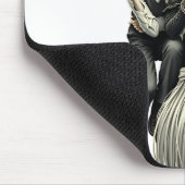 Halloween Hexe und Junge: Dunkle Magie Mousepad (Ecke)