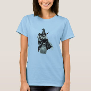 Halloween Hexe und Junge: Dunkle Magie T-Shirt