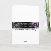 Halloween-Hexe und Katzen-Friedhofs-Karte Karte (Rückseite)