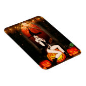 Halloween Hexe und Kürbis Magnet (Rechte Seite)