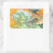HALLOWEEN HEXE UND PFERD AUFKLEBER BOGEN (Tasche)