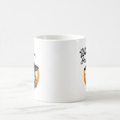Halloween Hexe und Skeletton, bitte. Kaffeetasse (Mittel)