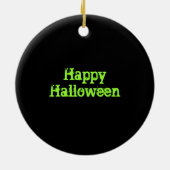 Halloween Hexe und Spike Keramikornament (Hinten)