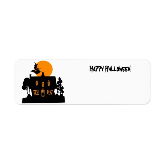 Halloween Hexe und Spuk Haus (Vorne)