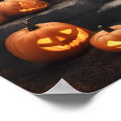 Halloween Hexe und Spuk Haus Poster (Ecke)