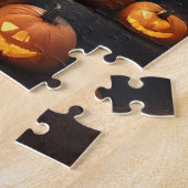 Halloween Hexe und Spuk Haus Puzzle (Seite)