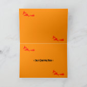 Halloween-Hexe-Verkehr (Fotorahmen) Karte (Innenseite)