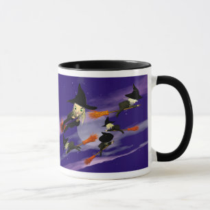 Halloween-Hexe-Verkehr Tasse