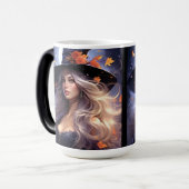 Halloween Hexe Verwandlungstasse (Vorderseite Links)
