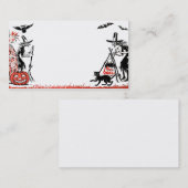 Halloween-Hexe-Visitenkarte Visitenkarte (Vorne/Hinten)