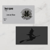 Halloween-Hexe-Visitenkarte Visitenkarte (Vorne/Hinten)