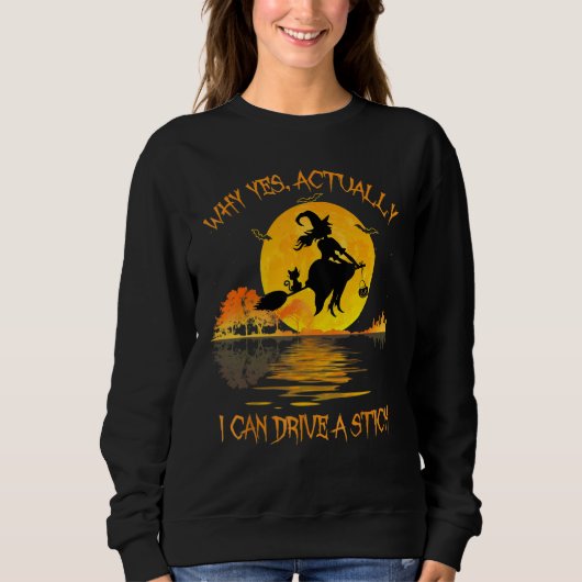 Halloween Hexe Warum ja, ich kann eigentlich eine  Sweatshirt (Vorderseite)