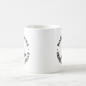 Halloween Hexe Whimsical Niedlich Hat Typografie Kaffeetasse (Mittel)