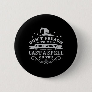 Halloween Hexe Wicca Hexenkraft Pagan Wiccan Wome Button