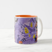 Halloween Hexe - Zwei-Tone-Tasse Zweifarbige Tasse (VorderseiteRechts)