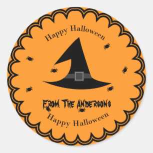 Halloween-Hexehut beängstigender Aufkleber
