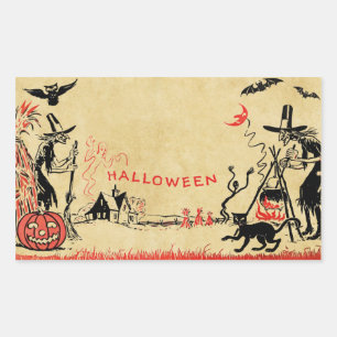Halloween Hexen Aufkleber