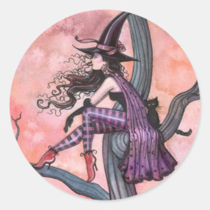 Halloween Hexen Aufkleber von Molly Harrison