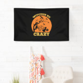 Halloween Hexen Be Crazy Geburtstag Banner (Insitu)