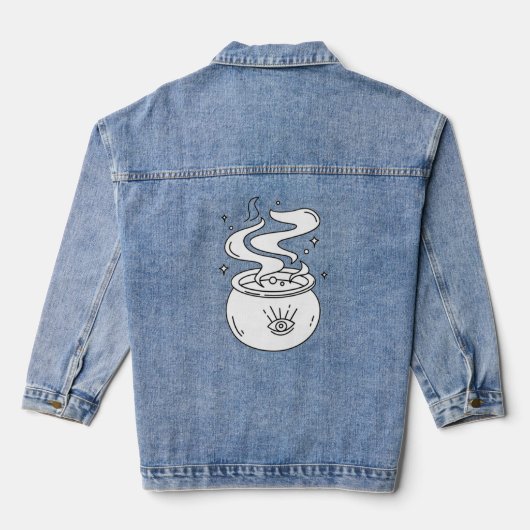 Halloween Hexen Beach Jeansjacke (Rückseite)