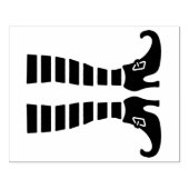 Halloween-Hexen-Beine gestreift Strümpfe Gummistempel (Prägung)