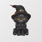 Halloween Hexen Black Cat Window Decal Fensteraufkleber (Blatt)