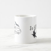 Halloween Hexen Brew Bat Handgeschriebene Kaffeetasse (Mittel)