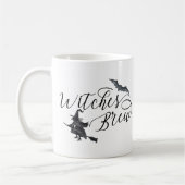 Halloween Hexen Brew Bat Handgeschriebene Kaffeetasse (Links)