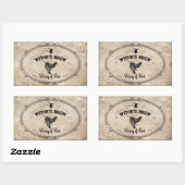 Halloween Hexen Brew Ingredient - Flügel des Flede Rechteckiger Aufkleber (Blatt)