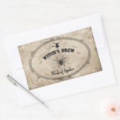 Halloween Hexen Brew Ingredient - Spinnennetz Rechteckiger Aufkleber (Umschlag)