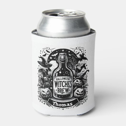 Halloween Hexen Brew Personalisiert Dosenkühler (Kanne Vorderseite)