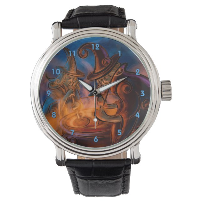 Halloween Hexen Brew Wrist Watch Armbanduhr (Vorderseite)