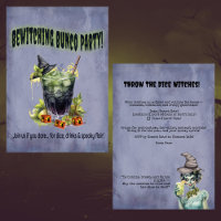Halloween Hexen Bunco Party Einladung