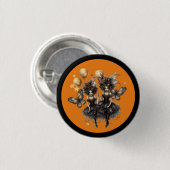 Halloween Hexen Button (Vorne & Hinten)