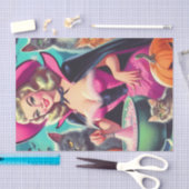 Halloween-Hexen-Button Seidenpapier (Handwerk)